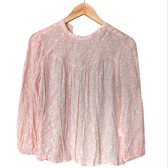 Lucky Brand Floral Peasant Blouse - Picture 1 of 2